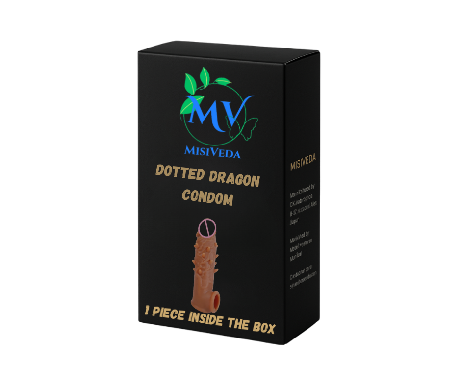 DOTTED DRAGON CONDOM  8 IN.