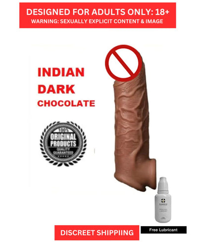 8 inch Silicon Made Double Brown Penis Cover