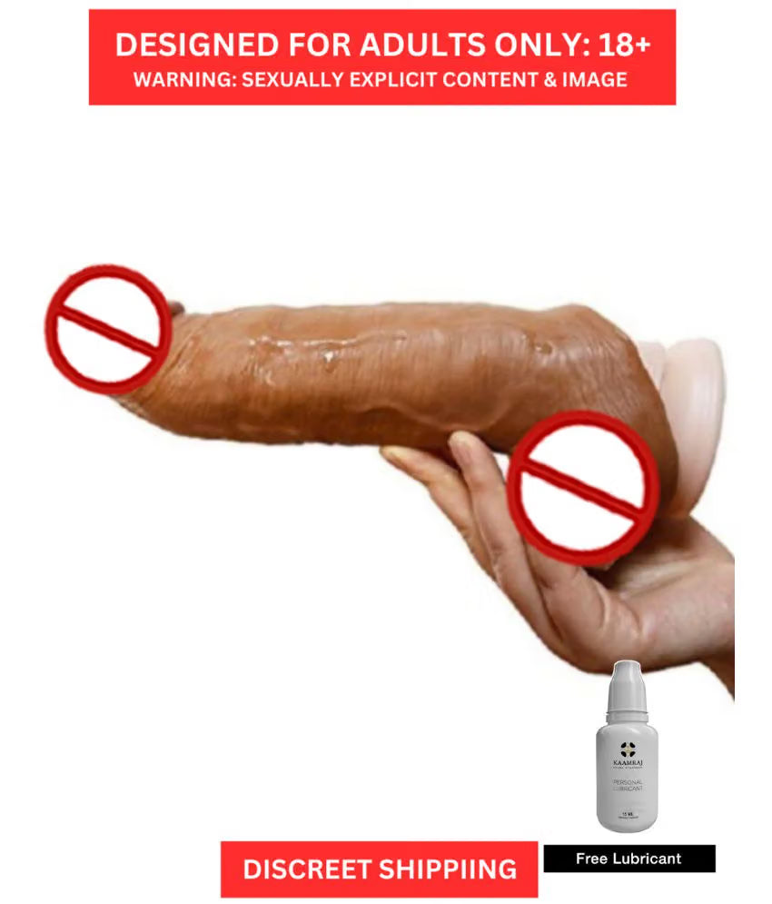 8 inch Silicon Made Double Brown Penis Cover