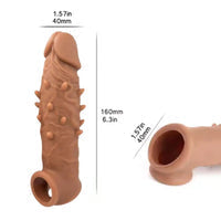 DOTTED DRAGON CONDOM  8 IN.